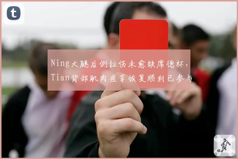 Ning大腿后侧拉伤未愈缺席德杯,Tian背部肌肉痉挛恢复顺利已参与队内训练